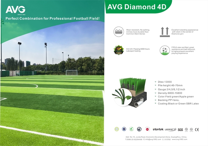 ФИФА одобрило траву искусственного футбола дерновины 50mm искусственную для футбола 0