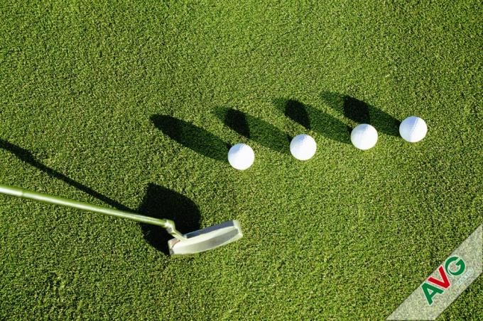 трава естественного гольфа высоты кучи 10mm искусственная/играет в гольф крытый зеленый цвет установки 2