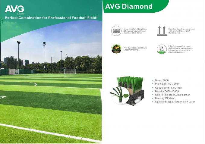 Трава футбола ФИФА качественная искусственная на дерновина 55MM на открытом воздухе и крытого футбола 0