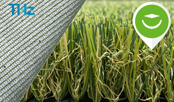 Китай Лужайка зеленого цвета крытая пластиковая благоустраивая синтетическую искусственную затыловку травы ковра THZ дерновины поставщик